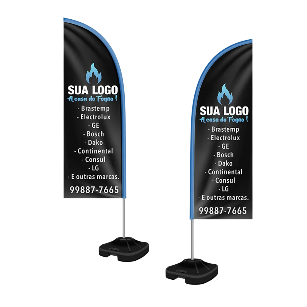 Wind Banner Completo Faca 2,50 Metros 4x4