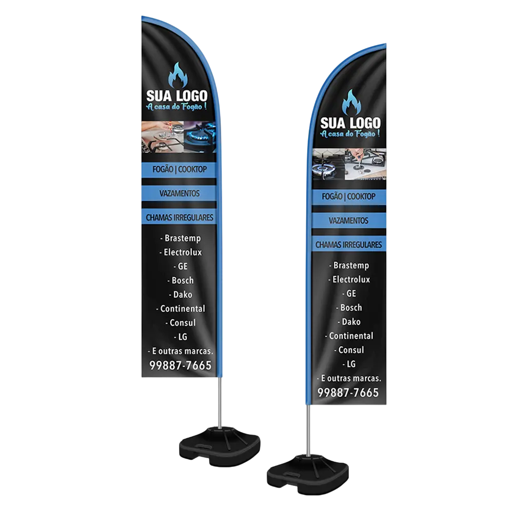 Wind Banner Completo Faca 3,50 Metros 4x4
