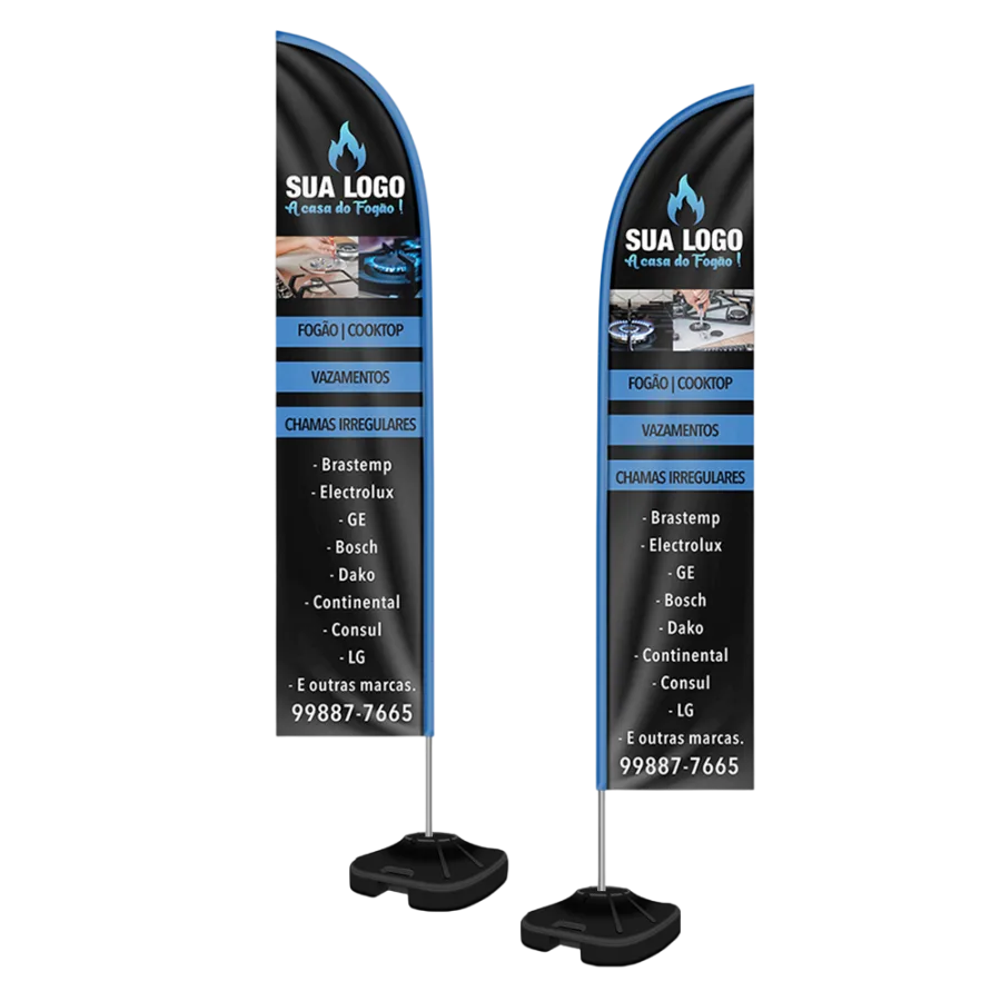 Wind Banner Completo Faca 3,50 Metros 4x4