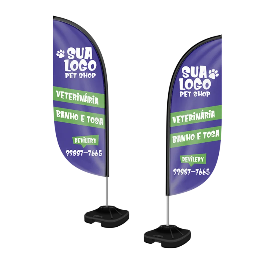 Wind Banner Completo Pena 2,50 Metros 4x4