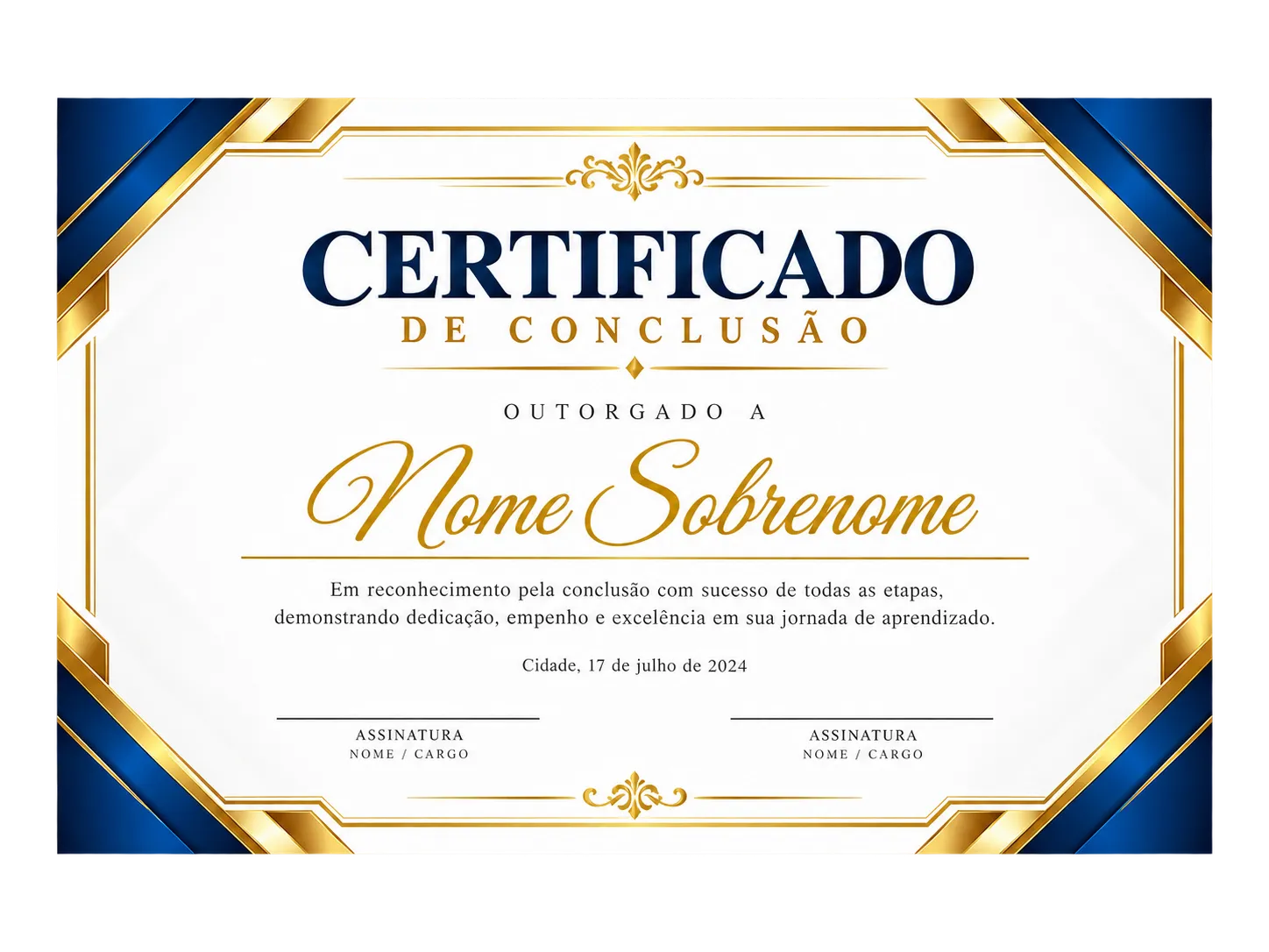 Certificados 30x21cm Couchê 250g Sem Verniz 4x0