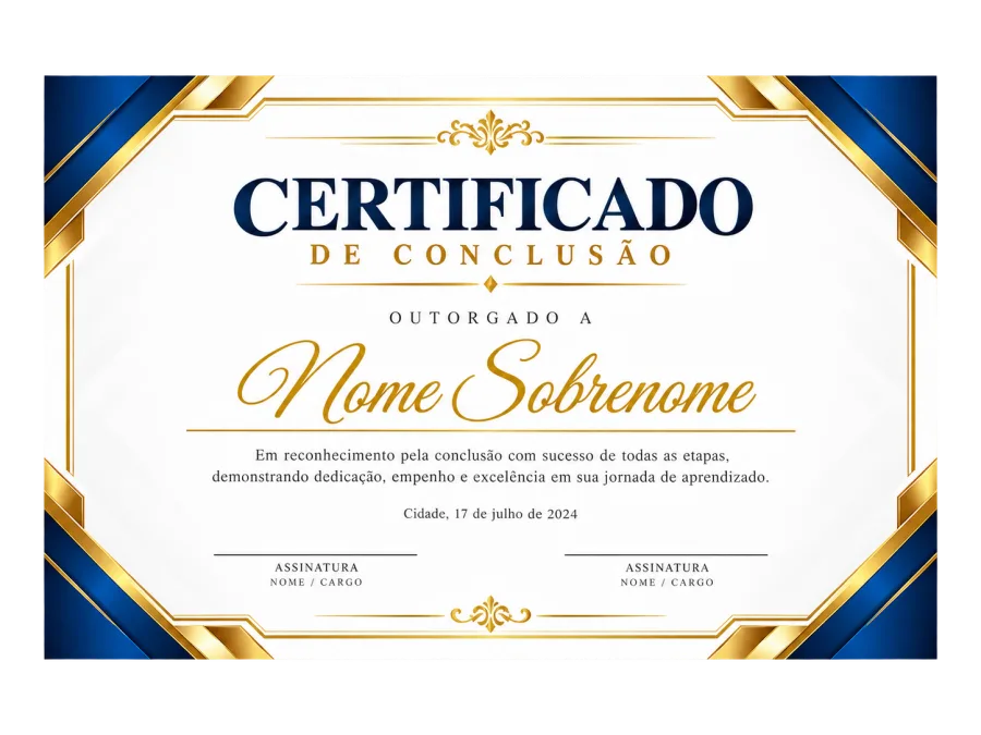 Certificados 30x21cm Couchê 250g Sem Verniz 4x0