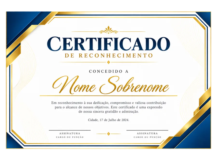 Certificados 30x21cm Couchê 300g Sem Verniz 4x0