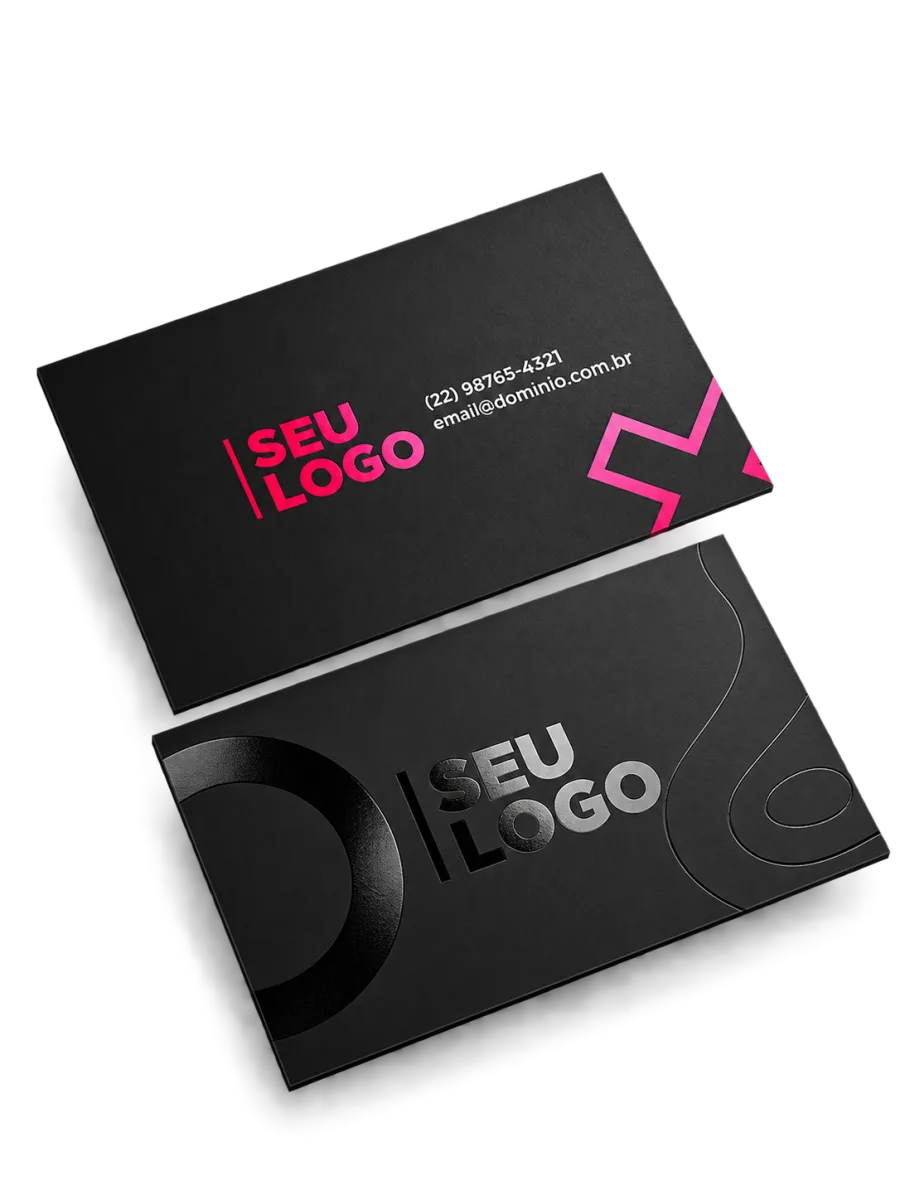 Cartão Laminação Fosca + UV Local Couchê 300g 4x4